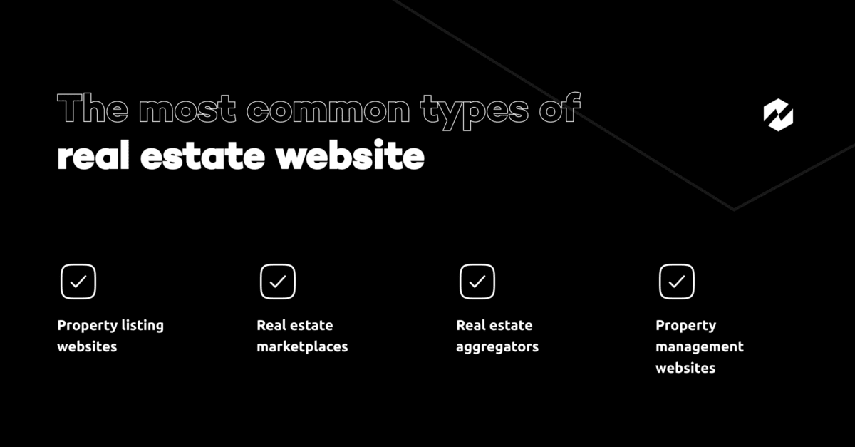 most common types of different real estate websites