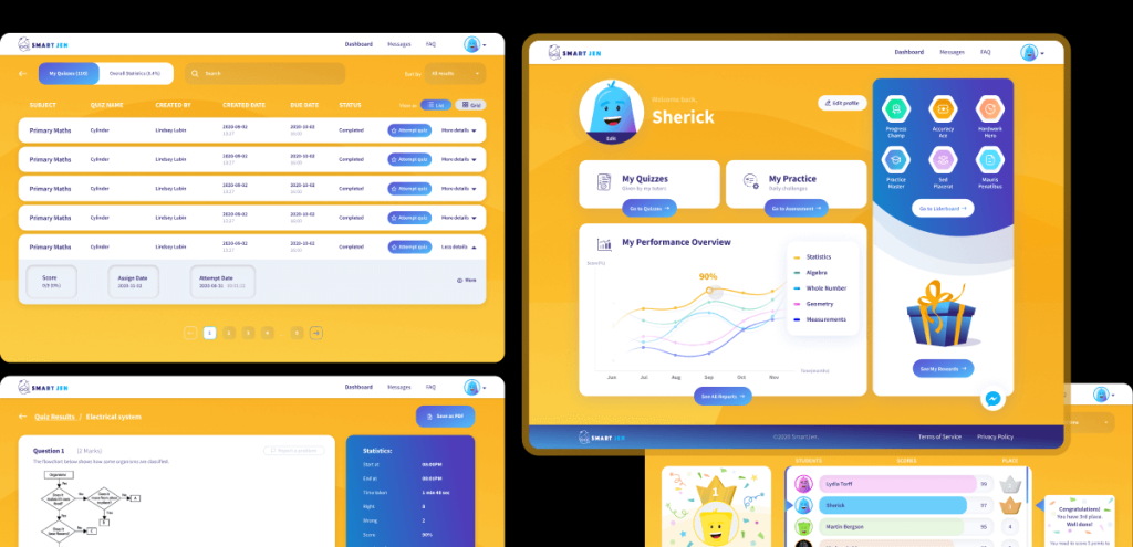 educational app development at RewiSoft: client's profile