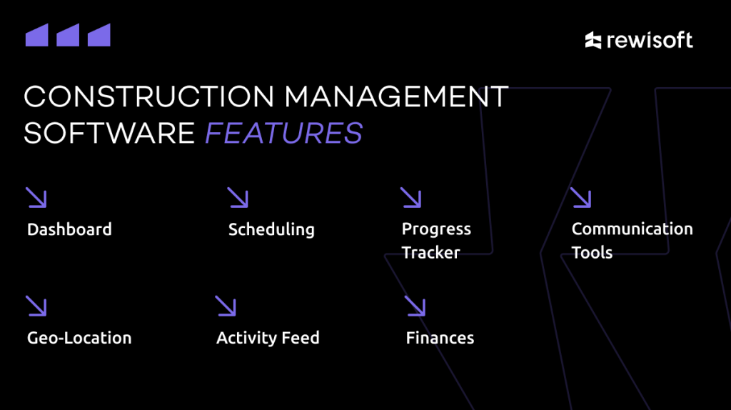 Features for better project management in construction business